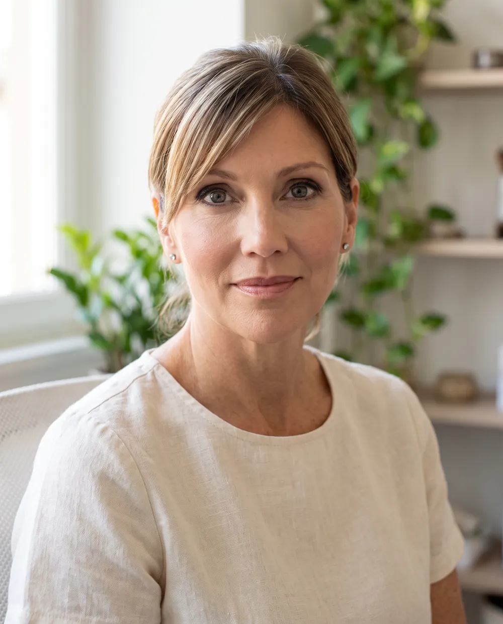 Maria Zilka, Nutritional Therapy Practitioner, in her practice office